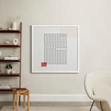 "Folded Lines" - Art Print in White by Jennifer Morehead - In a Room