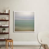 "Twisted Horizon" - Art Print in Seafoam by amanda cunningham - In a Room