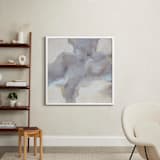 "Cloud View" - Art Print in Taupes, Greys and Blues by Owen Design Studio - In a Room