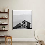 "Salvage - Barn Series 3" - Art Print in Slate Gray by Sheila Corcoran - In a Room