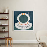 "Space to Explore" - Personalized Art Print in Galaxy by Heather Schertzer - In a Room