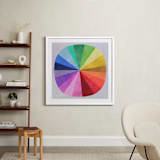 "Color Wheel" - Art Print in Light Grey by melanie mikecz - In a Room