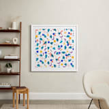 "Geometric plants" - Art Print in White by FERNANDA MARTINEZ - In a Room