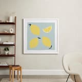 "Lemon Wedge" - Art Print in lemon by Betsy Siber - In a Room
