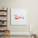 "Car Art" - Art Print in Apple by Jan Dolby - In a Room