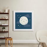 "Goodnight moon" - Art Print in Night Sky by Annie Holmquist - In a Room