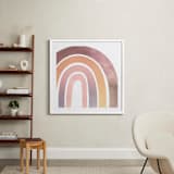 "Magical Rainbow" - Art Print in Pink by Kathy Par - In a Room