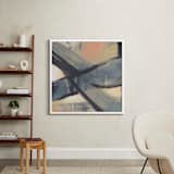 "Get Closer To Neutral Series 1" - Art Print in Beige and Tan by Angela Simeone - In a Room