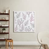 "Petite Greenery" - Art Print in Soft Pink & Summer Grass by Michelle Jean - In a Room