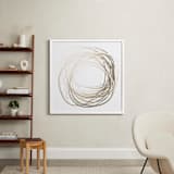 "Infinite Possibility" - Art Print in Shades of Gold by Jayna B - In a Room