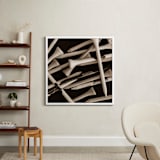"Tee Time 2 (Warm Sepia Edition)" - Art Print in Warm Sepia by Shannon Howard - In a Room