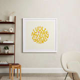 "Forever Sunshine" - Art Print in Sunflower by Carrie ONeal - In a Room