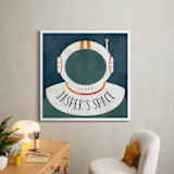 "Space to Explore" - Personalized Art Print in Galaxy by Heather Schertzer - In a Room