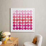 "Circles" - Art Print in Pinks by Christine Copeland - In a Room