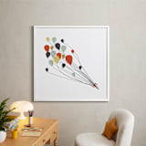 "Up and Away" - Art Print in Tomato by Sharon Rowan - In a Room