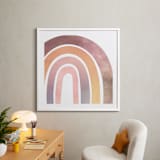 "Magical Rainbow" - Art Print in Pink by Kathy Par - In a Room