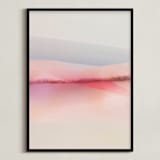 "Sailors Delight" - Art Print in Pink Skies by Karen Kardatzke - Framed