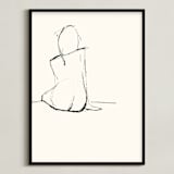 "Composed" - Art Print in Nude by A Conger - Framed