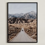 "Road To Adventure" - Art Print in Earth Brown by Christian Florin - Framed