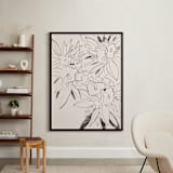 "Azalea en Noir" - Art Print in Ink by Catilustre - In a Room