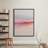"Sailors Delight" - Art Print in Pink Skies by Karen Kardatzke - In a Room
