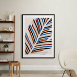 "Abstract Palm Leaf" - Art Print in Cinnamon by Iveta Angelova - In a Room