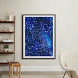 "Constellations" - Art Print in Deep blue by Alexandra Dzh - In a Room