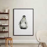 "A Shy Hello" - Art Print in white by Jean Choe Art and Design - In a Room