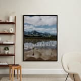 "Taro Fields" - Art Print in Dark Green by Christian Florin - In a Room