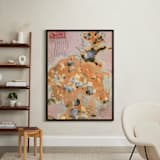 "Last Letter" - Art Print in tangerine orange by raven erebus - In a Room