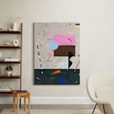 "A Marriage of True Minds" - Art Print in Neon Pink by Keren Toledano - In a Room