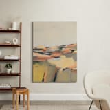"Sunny Landscape 2" - Art Print in Pale Sunny Yellow by Ashley Armistead - In a Room