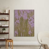 "Iris Garden" - Art Print in Dusty Lavender by Britt Friesell - In a Room