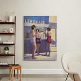 "Lemonade Stand" - Art Print in Dusty Violet by Marie Stone - In a Room