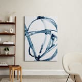"Indigo Plant Cell" - Art Print in Indigo Blue by Mary Gaspar - In a Room