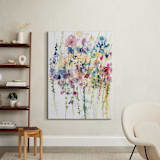 "Wildflowers" - Art Print in rose by Lindsay Megahed - In a Room