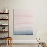 "Cascading Sky" - Art Print in Blush Pink by Little Valley Studio - In a Room