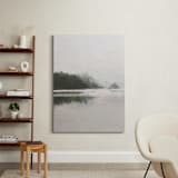 "LakeView II" - Art Print in Misty Grey by Amy Hall - In a Room
