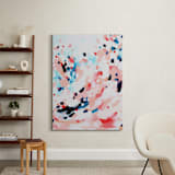 "Grapefruity Too" - Art Print in Coral by Katie Craig - In a Room