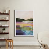 "Rainbow Waterfalls" - Art Print in Waterfall Blue by AlisonJerry - In a Room