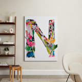 "Collage Letter N" - Art Print in Napali by Kiana Lee - In a Room