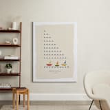 "The Counting Ocean" - Personalized Art Print in Indigo by Michelle Enderton - In a Room