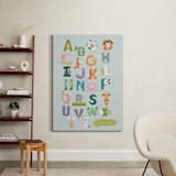 "Alphabet farm" - Personalized Art Print in Seafoam by Char-Lynn Griffiths - In a Room