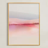 "Sailors Delight" - Art Print in Pink Skies by Karen Kardatzke - Framed