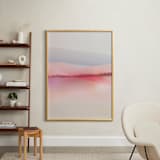 "Sailors Delight" - Art Print in Pink Skies by Karen Kardatzke - In a Room