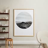 "Looking Forward" - Art Print in Charcoal by Hannah Perrine Mode - In a Room