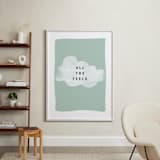 "all the feels" - Art Print in aqua by Lindsay Stetson Thompson - In a Room