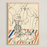 "Hungarian Vase" - Art Print in Paprika by Lise Gulassa - Framed