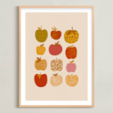 "Apples" - Art Print in Sherbet Multi by Alisa Galitsyna - Framed