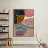 "Composition On Color and Texture 1" - Art Print in Nude Cloud by Bethania Lima - In a Room